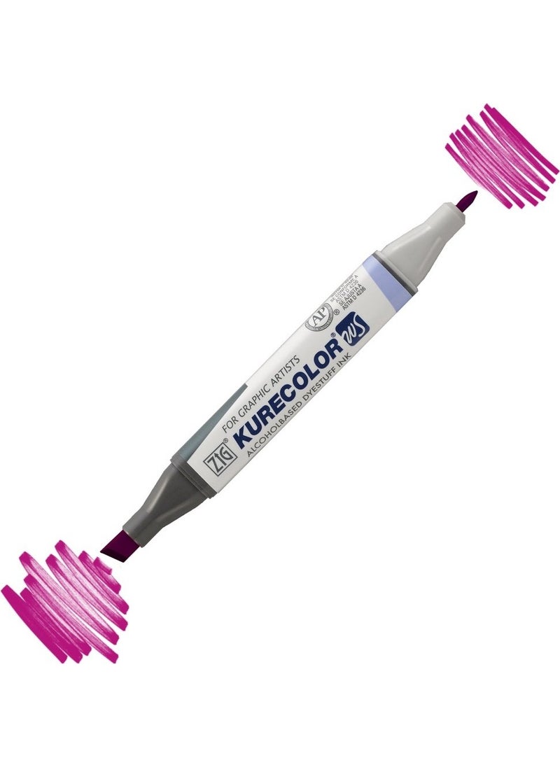 Zig Kurecolor KC3000 Twin S Marker Pen 637 Purple  - Image 1