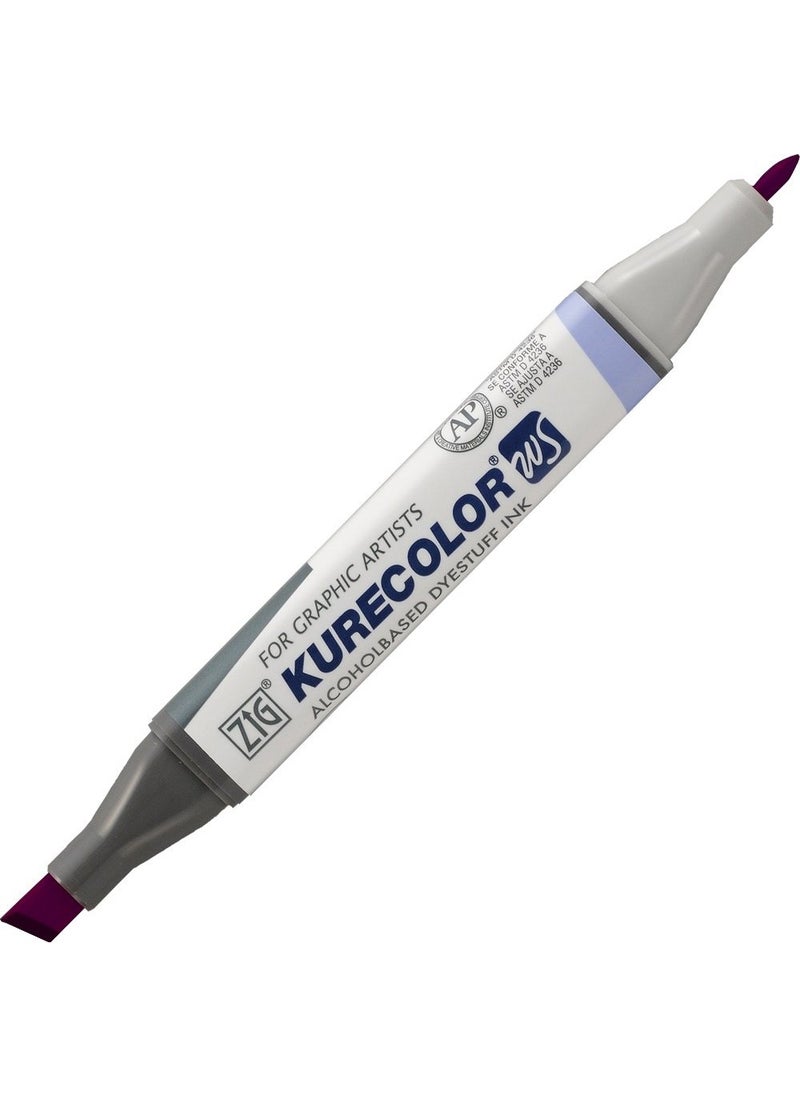 Zig Kurecolor KC3000 Twin S Marker Pen 637 Purple  - Image 2