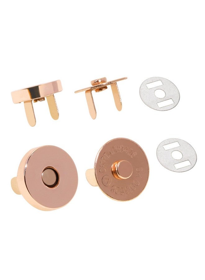 Mini Skater Mini Skater 14mm Small Rose Gold Magnetic Button Clasps Snaps Closures Fastener for Sewing Projects DIY Small Craft Clothing Totes Handbag Leather Bags and Purses Making (6)  - Image 5
