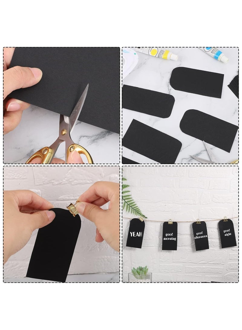 MARKQ [Pack of 50] Black Cardstock A4, 180 GSM Thick Paper Sheets, 550 Grams – Heavyweight Card Paper for Printing, Scrapbooking, Card Making, Invitations, Menus, Flyers, DIY Arts & Crafts (21 x 29.7 cm) - Image 4