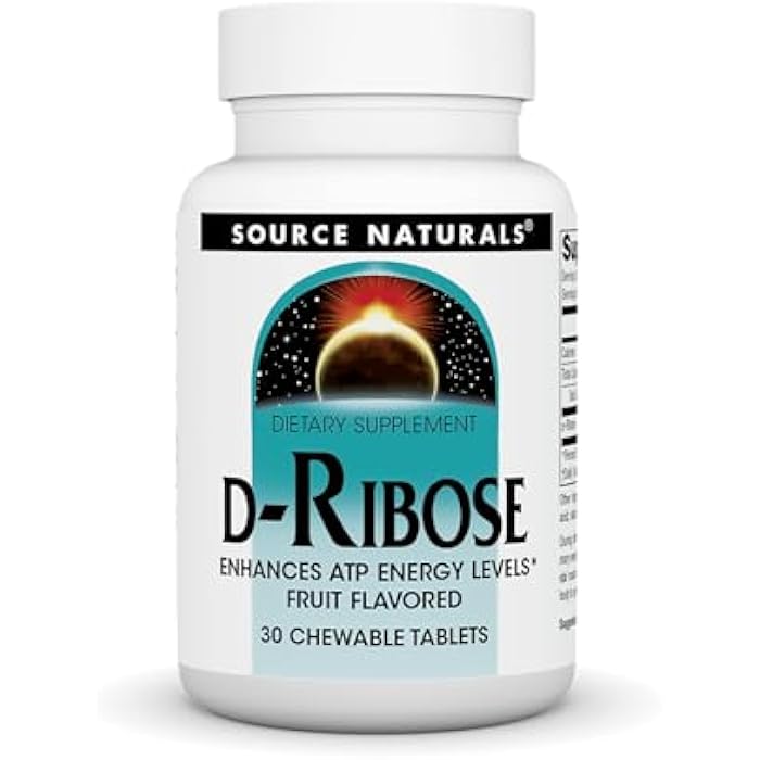 Source Naturals D-Ribose 1000 Mg Fruit Tablet, 30 Count - Image 1