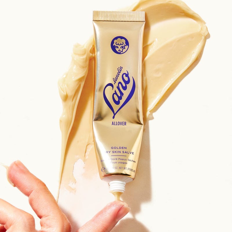 Lanolips Golden Dry Skin Salve - Lanolin Oil Healing Ointment with Vitamin E & Manuka Honey - Body Moisturizer for Dry Skin - Relief for Dry Hands & Cracked Lips - Dermatologist Tested (25g) - Image 5