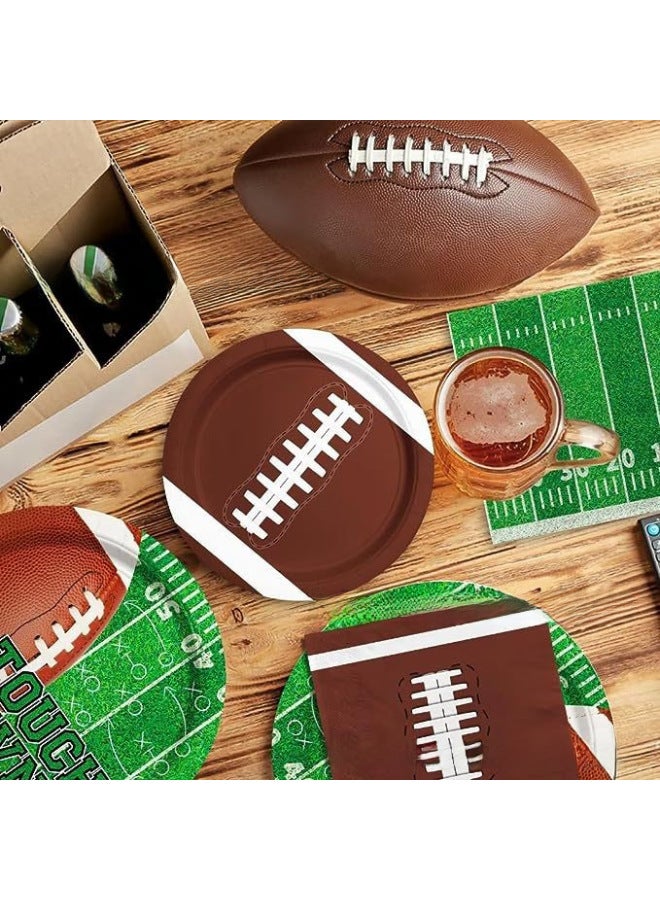 Super Bowl Rugby American Football Children's Birthday Party Tableware Paper Plate Tissue Tablecloth Decoration Party Supplies - Image 2