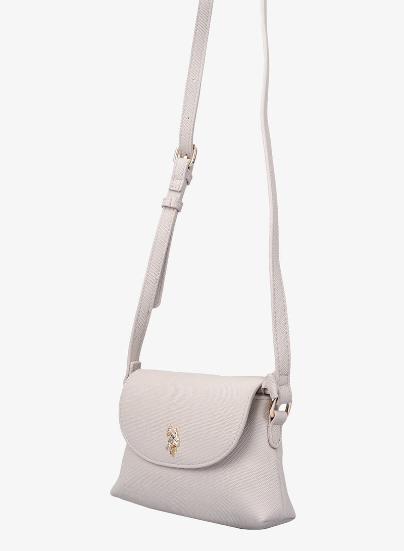 U.S. Polo Assn. Women's Crossbody Bag, Ladies Shoulder Bag Handbag for Ladies Travel Bag for Girls Stone - Image 5
