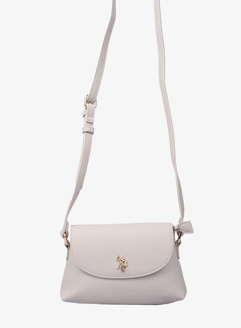 U.S. Polo Assn. Women's Crossbody Bag, Ladies Shoulder Bag Handbag for Ladies Travel Bag for Girls Stone - Image 4