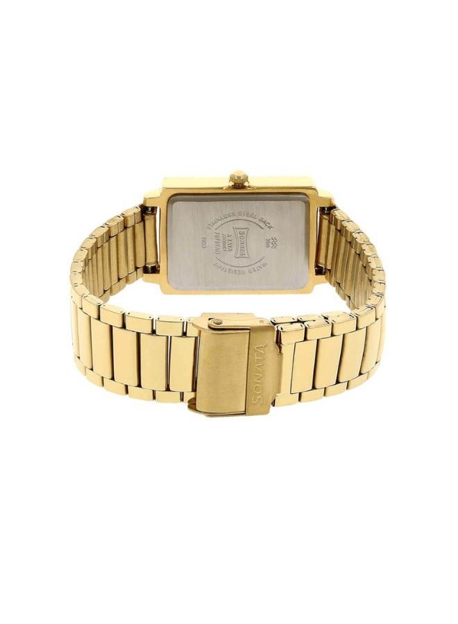 سوناتا Quartz Analog Champagne Dial Stainless Steel Strap Watch for Men - Image 4