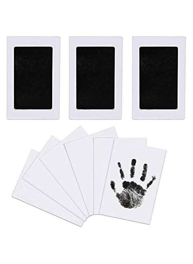 Gonice - Baby Handprint And Footprint Kit - 3 Baby Handprint Ink Pads, 6 Imprint Cards, Pet Paw Print, Inkless Print Kit - Image 1