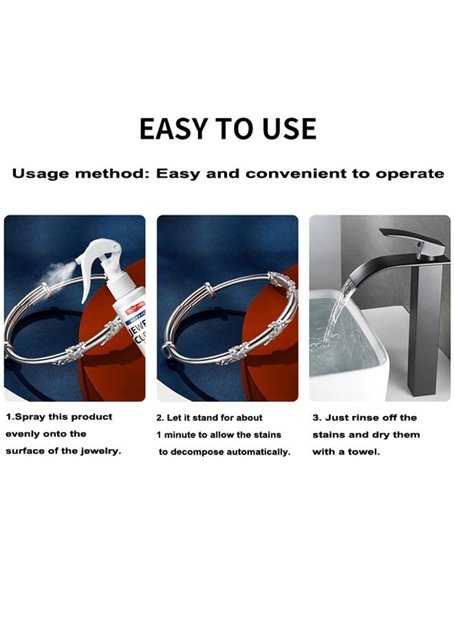 ويليام وير منظف المجوهرات، منظف صدأ الساعات والمجوهرات، بخاخ مضاد للاحتكاك والتنظيف السريع للمجوهرات، محلول سائل لتنظيف المجوهرات - 120 مل - Image 5