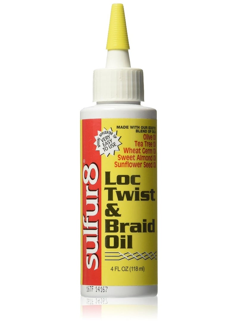Sulfur 8 Sulfur8 Loc Twist and Braid Oil, 4 Ounce - Image 1