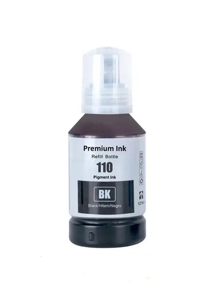 Premium 110 Compatible Refill Ink for Epson EcoTank M1100/M1120/M1140/ M1170/M1180/M2120/ M2140/M2170/M3140/ M3170/M3180