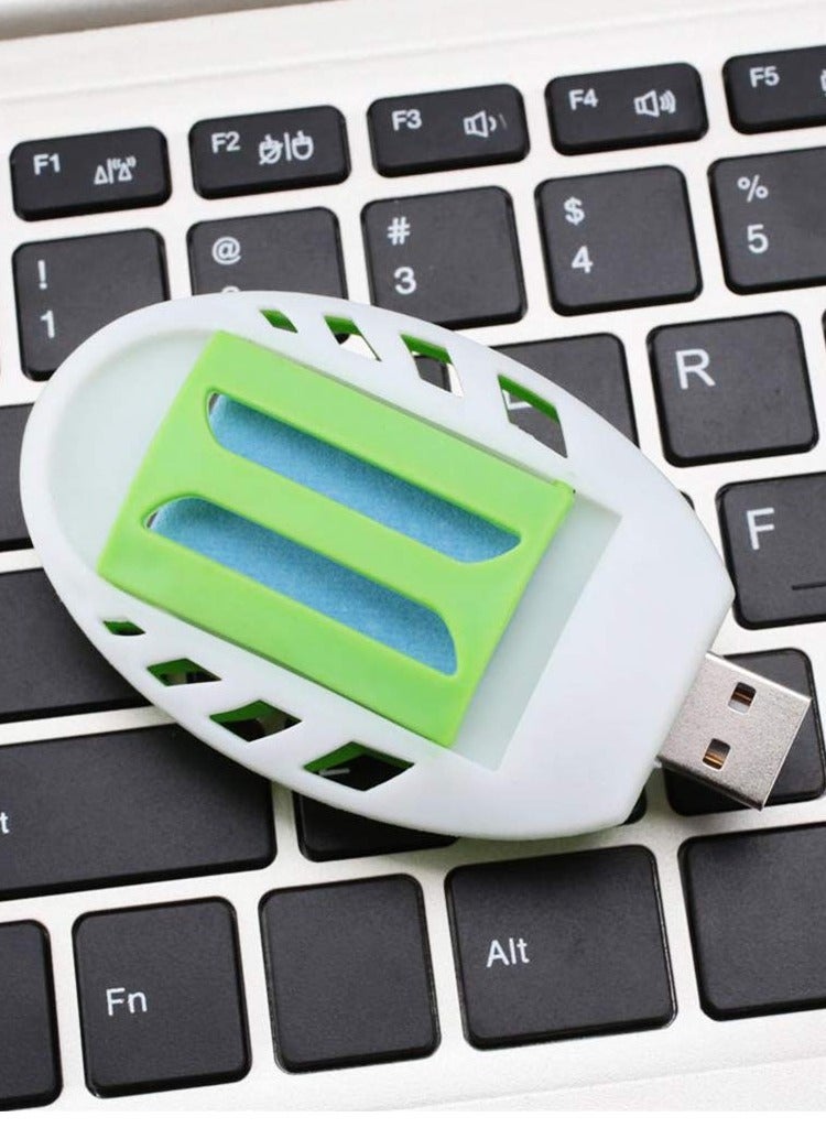 طارد البعوض USB محمول مع ستة أقراص طارد للبعوض مناسب للنوم أو الأنشطة الخارجية لطرد البعوض