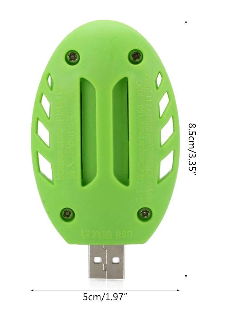 طارد البعوض USB محمول مع ستة أقراص طارد للبعوض مناسب للنوم أو الأنشطة الخارجية لطرد البعوض