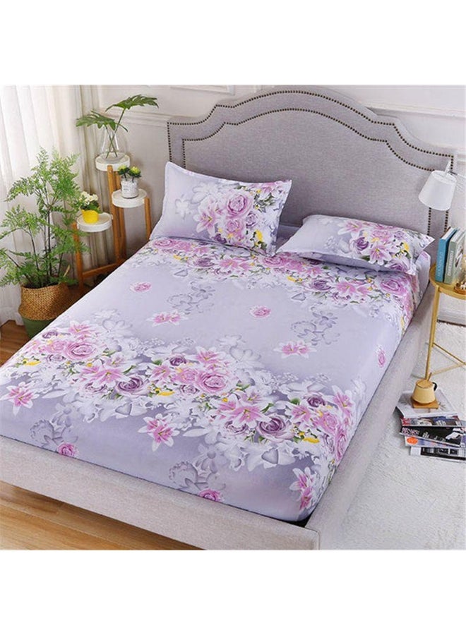 Elastic Fitted Sheet Mattress Cover - Non Slip & Dustproof