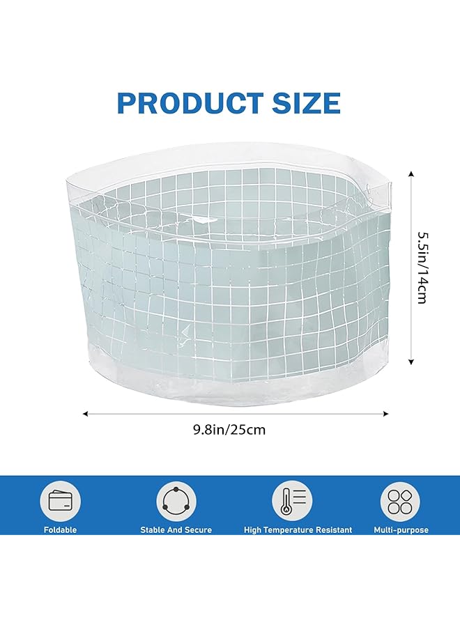 Excefore Small Collapsible Wash Basin – Lightweight & Durable Folding Sink For Camping Outdoor Activities & Travel – Grid Pattern Ideal For Washing Dishes Fruits & More - Image 2