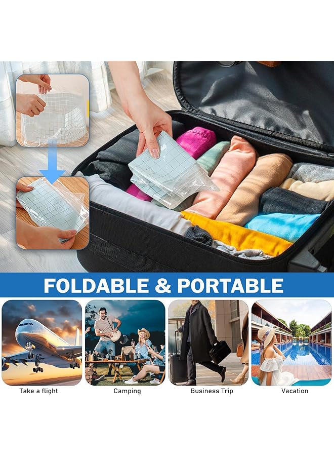 Excefore Small Collapsible Wash Basin – Lightweight & Durable Folding Sink For Camping Outdoor Activities & Travel – Grid Pattern Ideal For Washing Dishes Fruits & More - Image 5