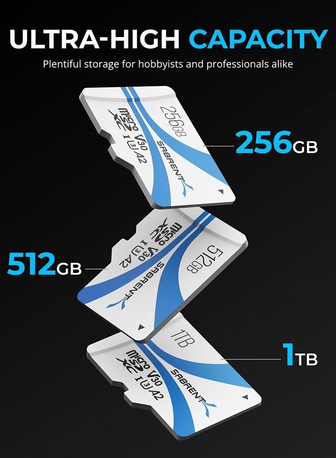SABRENT Rocket V30 A2 1TB MicroSDXC Memory Card R100MB/s W30MB/s Compatible with Steam Deck, Nintendo-Switch, Go Pro, Cameras, Smartphones. (SD-MQ30-1TB) - Image 4