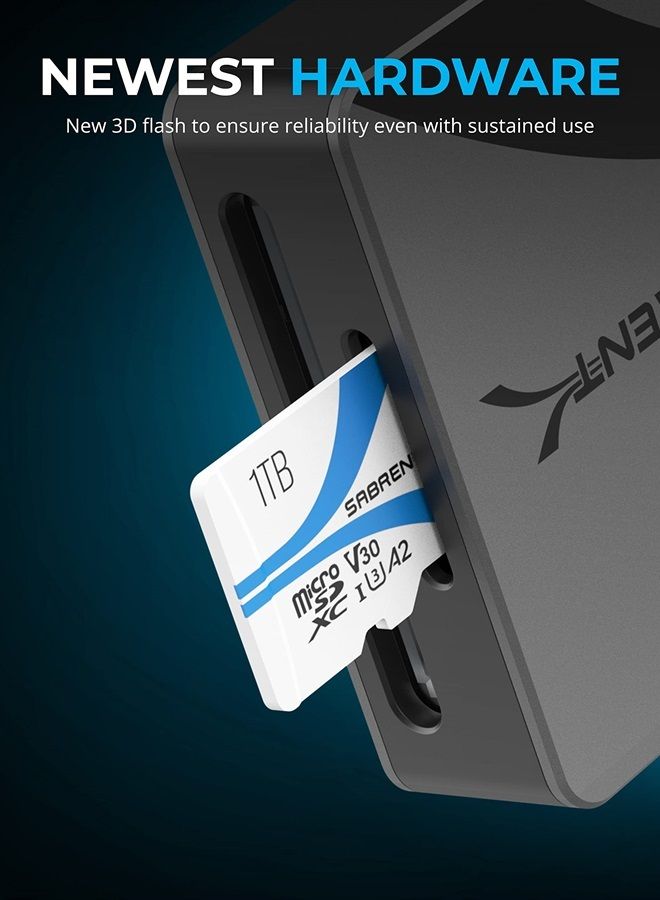 SABRENT Rocket V30 A2 1TB MicroSDXC Memory Card R100MB/s W30MB/s Compatible with Steam Deck, Nintendo-Switch, Go Pro, Cameras, Smartphones. (SD-MQ30-1TB) - Image 3
