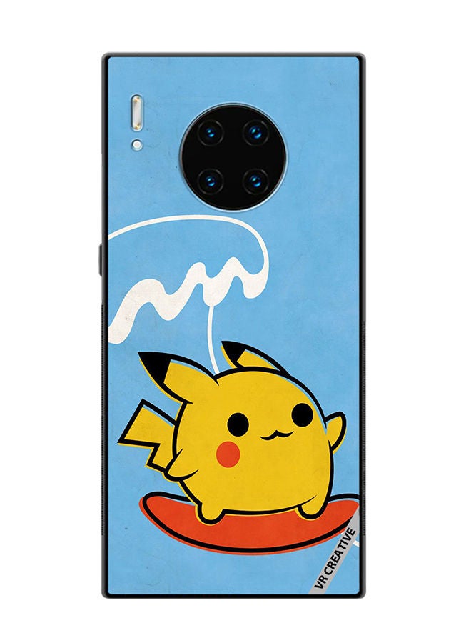 VR CREATIVE Protective Case Cover For Huawei Mate 30 Pro Pikachu Surfing 1  Design Multicolour - Image 1