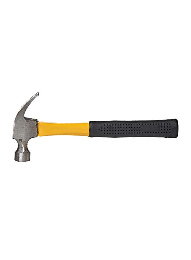 NIBEMINENT Perfect Grip Stubby Claw Hammer Silver/Yellow/Black 8ounce  - Image 1