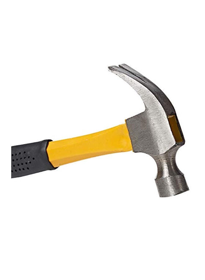 NIBEMINENT Perfect Grip Stubby Claw Hammer Silver/Yellow/Black 8ounce  - Image 2