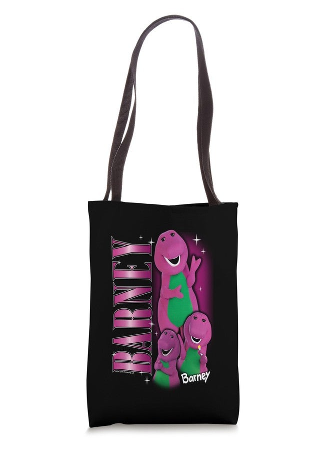 بارني - حقيبة تسوق بتصميم شخصية ديناصور بنفسجي من التسعينيات - Image 1