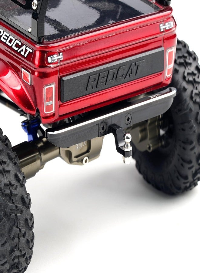DJX CNC Aluminum Front and Rear Bumper with Light for 1/18 RC Rock Crawler Car Redcat Ascent-18 Upgrade Parts - Image 4