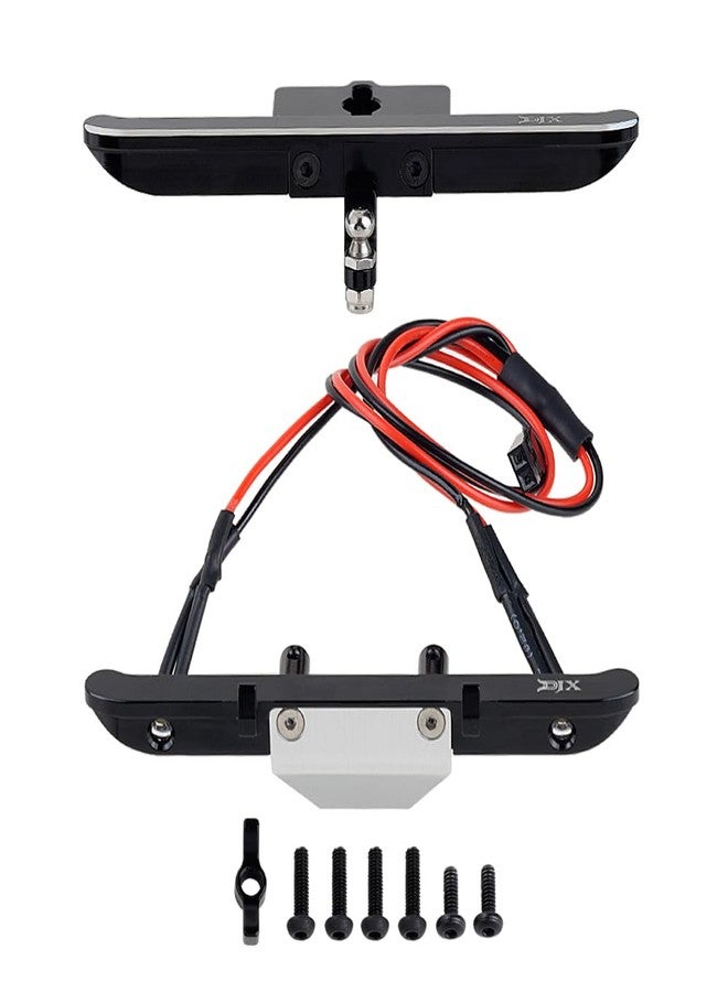 DJX CNC Aluminum Front and Rear Bumper with Light for 1/18 RC Rock Crawler Car Redcat Ascent-18 Upgrade Parts - Image 1