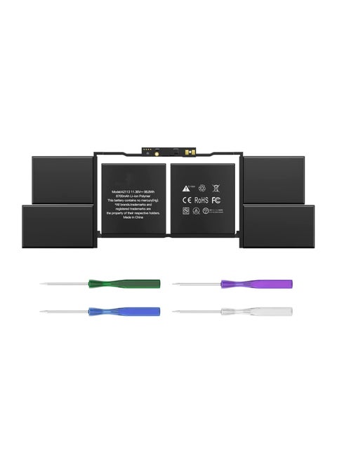 A2113 A2141 Laptop Replacement Battery Compatible for MacBook Pro Retina 16 Inch A2141 2019 EMC 3347 BTO/CTO MVVJ2xx/A MVVK2xx/A MVVL2xx/A MVVM2xx/A