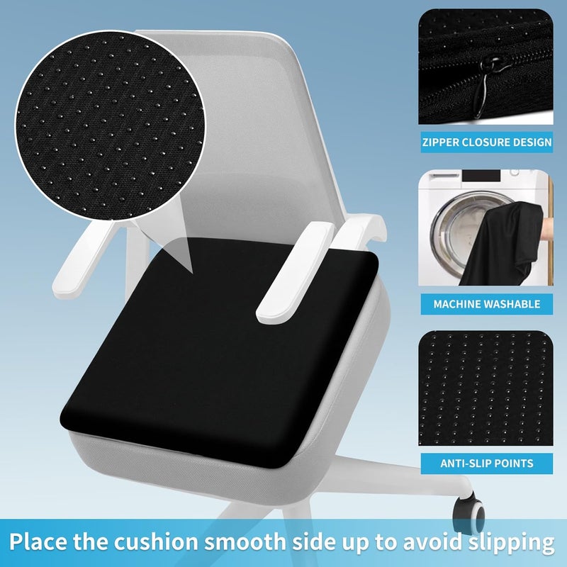 LYUANEC Gel Seat Cushion for Long Sitting - Extra Thick Pressure Relief Cushion for Office Chair and Wheelchair - Image 4