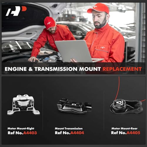 A-Premium 3PCS Engine Motor Mount and Transmission Mount Set Compatible with Mazda 3 2004 2005 2006 2007 2008 2009 L4 2.3L, Naturally Aspirated DOHC, Replace# B32T39060A, BP4S39040B - Image 2