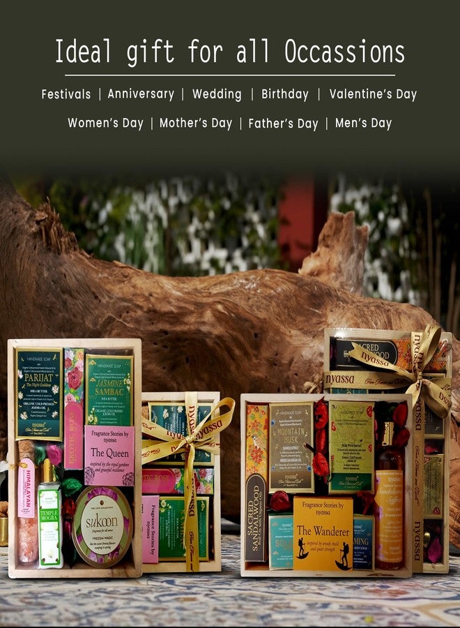 Nyassa The fragrance stories by nyassa: THE Wanderer Gift set | Natural Bath and Body Care Set | Handmade Soap | Roll On | Solid Perfume | Face and Body Scrub | Face Wash - Image 5