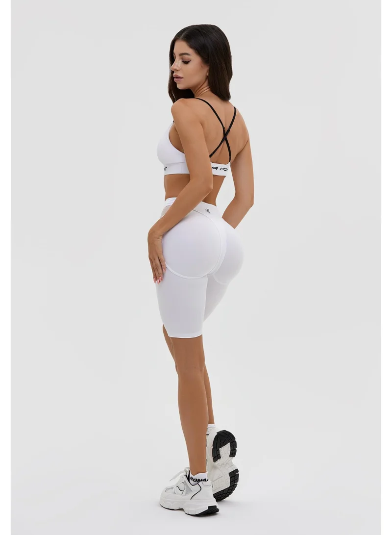 Bona Fide Assmagedon White Assmagedon High Waist Gym Shorts for Women for Women | Best Price UAE