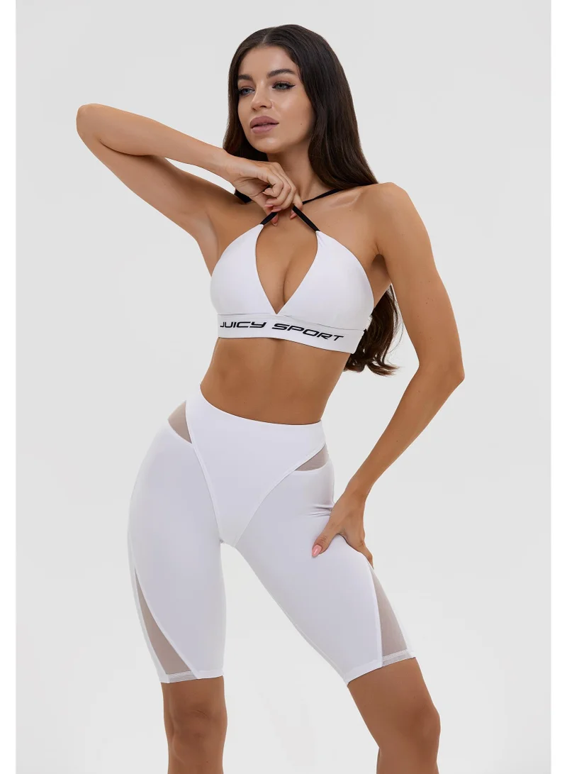 Bona Fide Assmagedon White Assmagedon High Waist Gym Shorts for Women | Best Price UAE