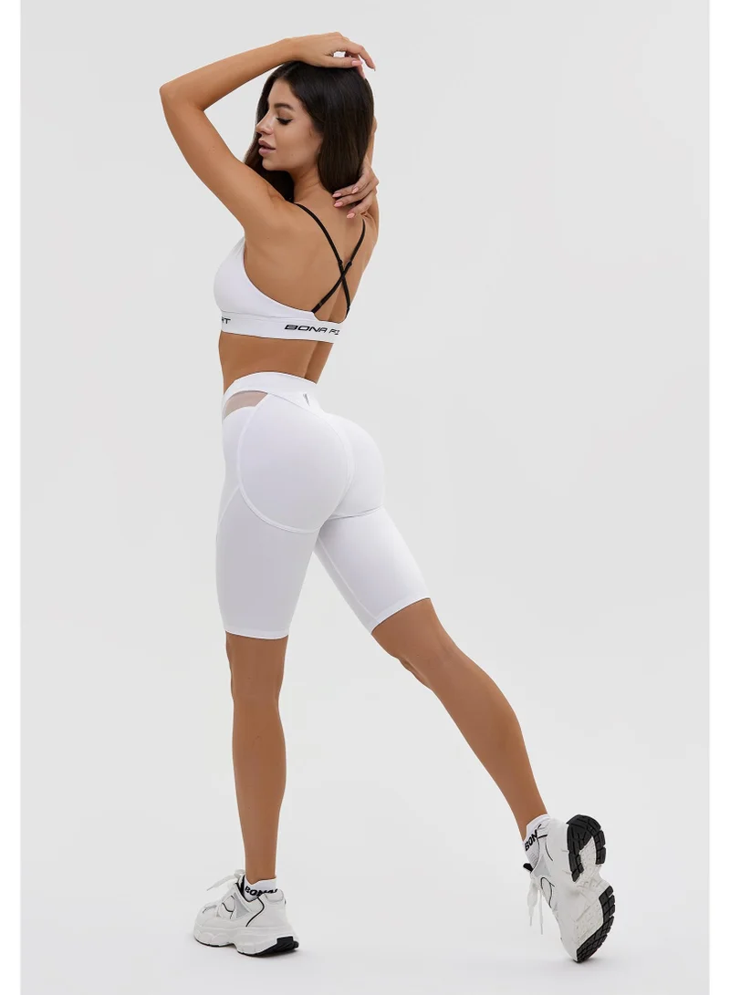 Bona Fide Assmagedon White Assmagedon High Waist Gym Shorts for Women | Best Price UAE