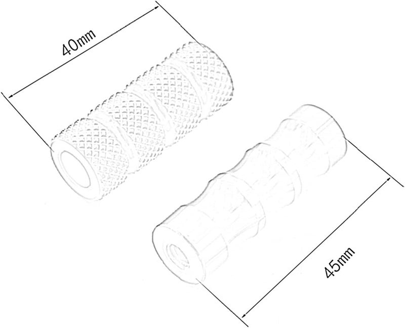 DEMULAX Motorcycle Footrest Pegs Set for Benelli TNT125 2016-2018 - Image 2