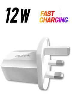 aptek APTEK USB Power Adapter Dual Port UK Plug 2.4A  - Image 1
