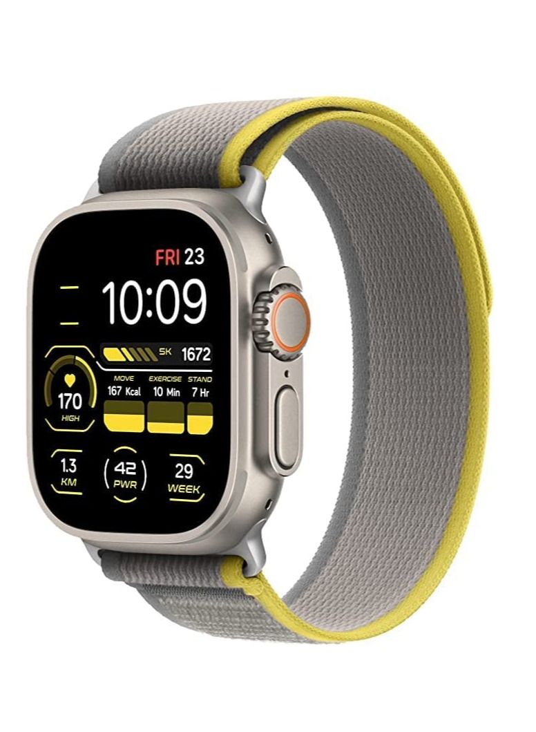 MOCOM Trail Loop Watch Band Strap for Apple Watch Ultra 49mm/45mm/44mm/42mm Yellow/Beige - Image 1