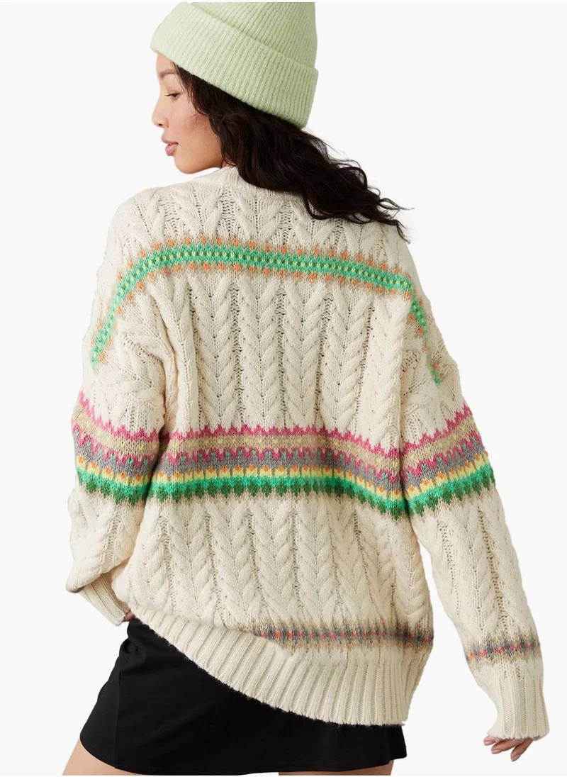 American Eagle Crew Neck Knitted Sweater
