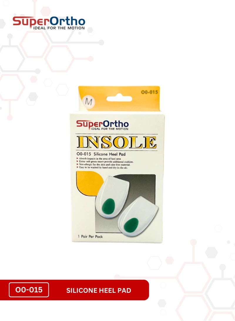 Superortho Insole Silicone Heel Pad (O0-015) Medium Size - Image 3