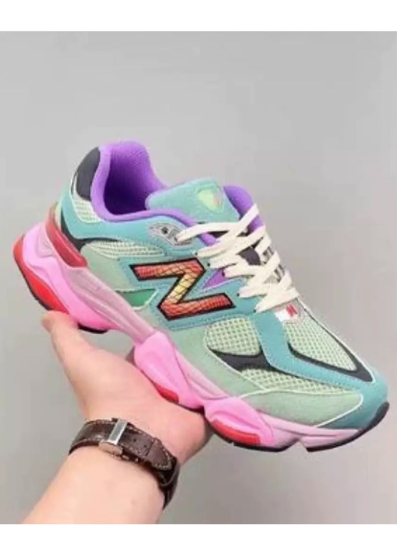 New Balance - 9060 Casual Sneakers Pink/Yellow/Blue - Image 1