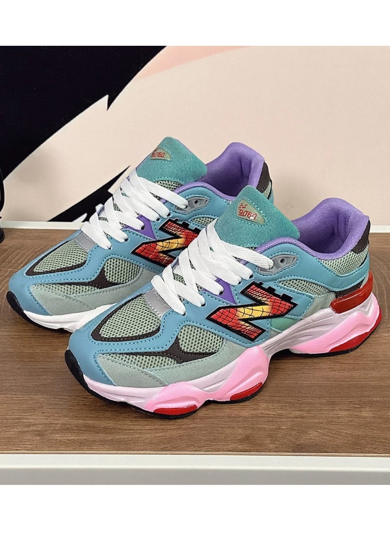 New Balance - 9060 Casual Sneakers Pink/Yellow/Blue - Image 1
