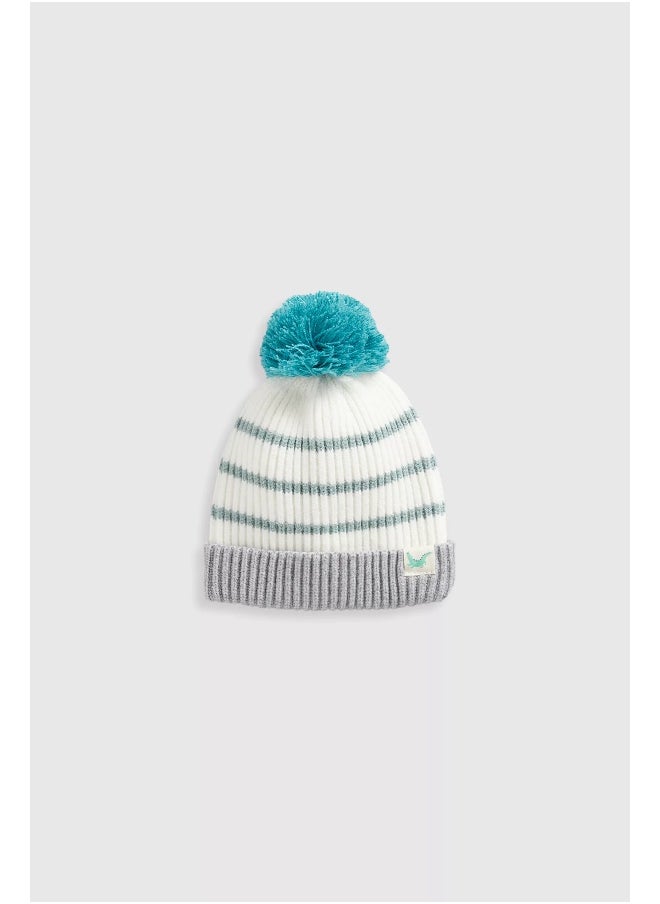 mothercare Striped Beanie Baby Hat  - Image 1