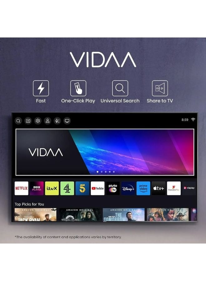 Hisense 43-Inch Full HD Smart LED TV | VIDAA OS, Bezel-less Design, AI Sports Mode, Game Mode, DTS Surround Sound, HDMI & USB Connectivity, YouTube, Shahid 43A4K Black - Image 5