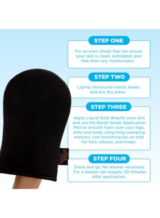 Reusable Tanning Application Mitt for a Flawless, Streak-Free Tan - Soft Velvet Material Protects Hands & Ensures an Even Application - view 3