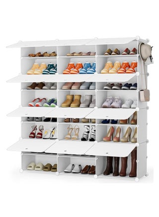 Shoe Rack, 8 Tier 48 Pairs Shoe Storage Cabinet, Free Standing Shoe Shelf Organizer for Boots Slippers High Heels, for Closet Bedroom Entryway Hallway, White 3 * 8 - pzsku/ZF170B6596EB142076644Z/45/_/1739264080/f5870782-0d6b-4f23-947a-f184579c59da