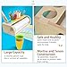 XDONEF Wooden Tabletop Paper Roll Dispenser with Roll 114inx984ft and Pencil Cups Craft Art Paper Roll Holder for Kids Desktop Easel for Drawing Painting Home Classroom - Image 4