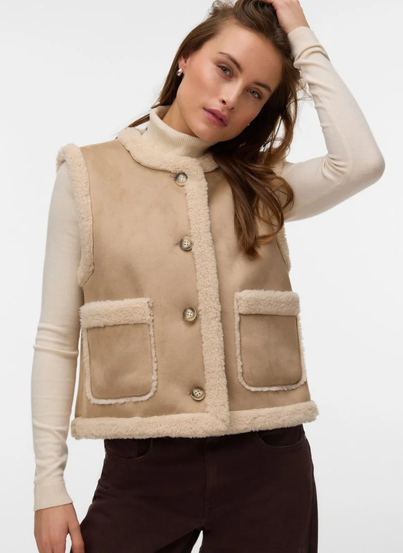 فيرو مودا VMISLA Short Teddy Waistcoat