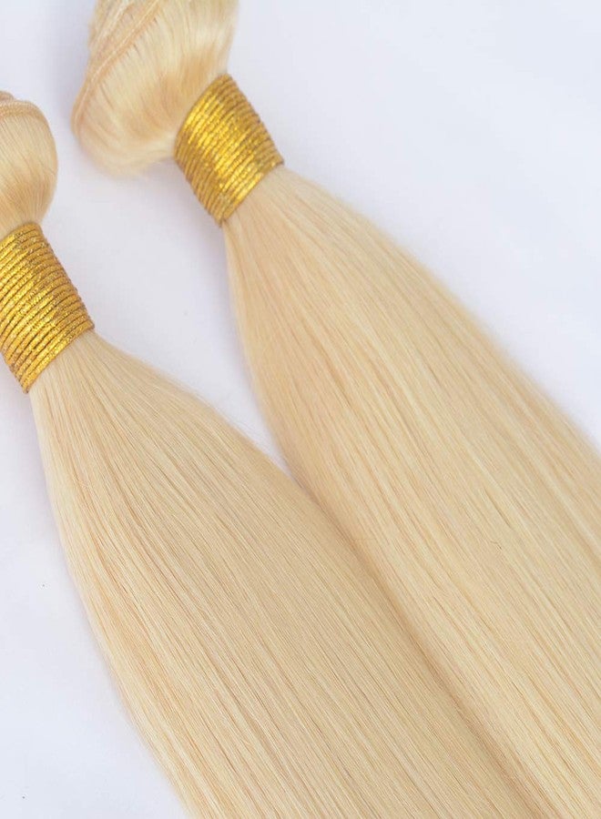 Choshim Hair 613 Blonde Hair Bundles Silky Straight 100% Human Hair Brazilian Virgin Remy Hair Weaves 1 Bundle Hair Weft(24inches, 100grams) - Image 3