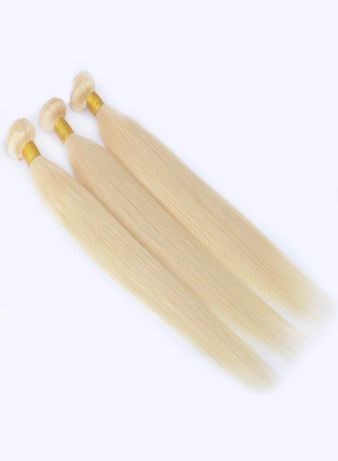 Choshim Hair 613 Blonde Hair Bundles Silky Straight 100% Human Hair Brazilian Virgin Remy Hair Weaves 1 Bundle Hair Weft(24inches, 100grams) - Image 2