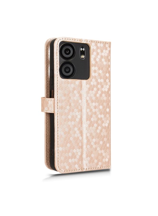 Zaboon Case For BLU View 5 Honeycomb Dot Texture Leather Phone Case  - Image 3